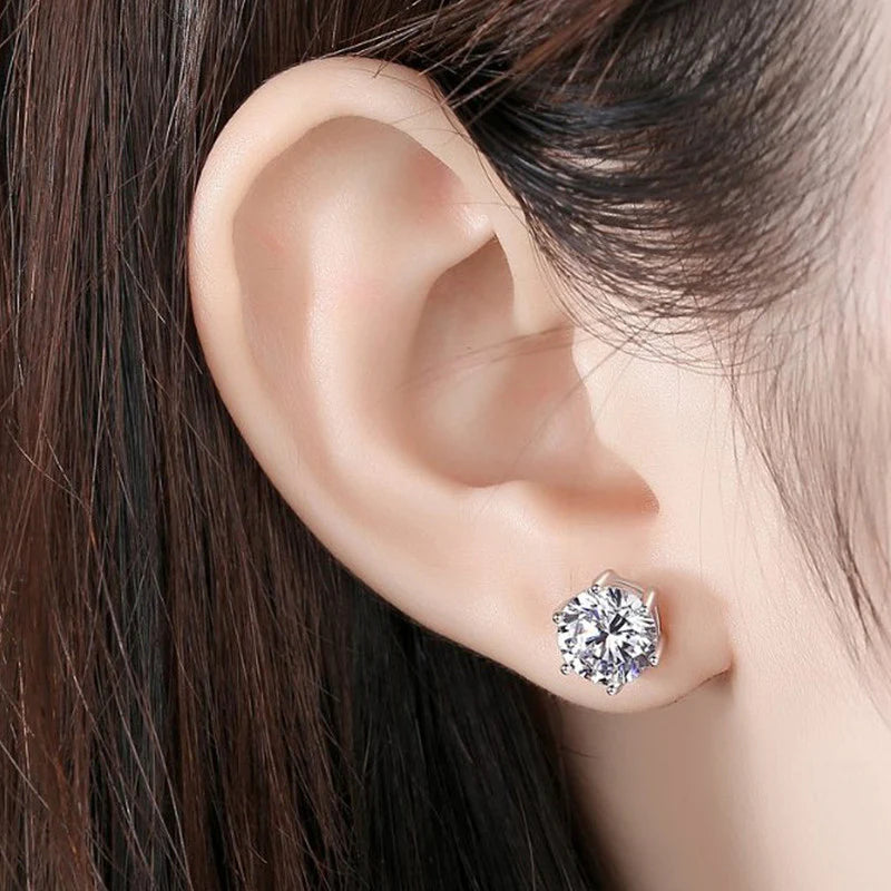 Crystal Purity Stud Earrings